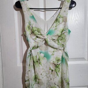 Y2K White Floral Sheer Sleeveless Top